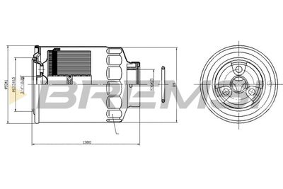 FE0823 BREMSI Топливный фильтр