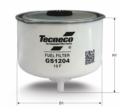 GS1204 TECNECO FILTERS Топливный фильтр