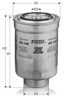 GS140 TECNECO FILTERS Топливный фильтр