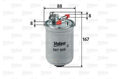 587506 VALEO Топливный фильтр
