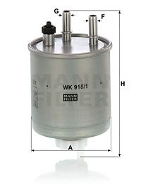 WK9181 MANN-FILTER Топливный фильтр