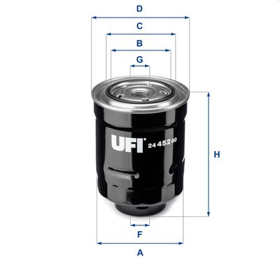2445200 UFI Топливный фильтр