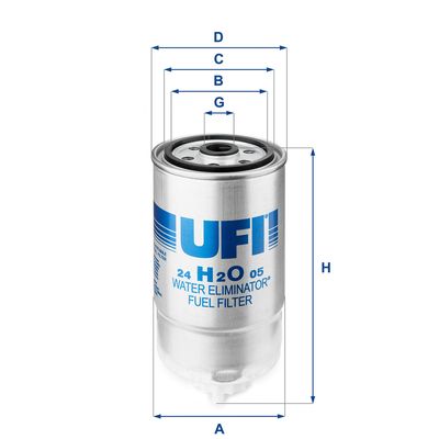 24H2O05 UFI Топливный фильтр