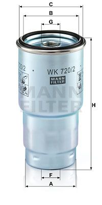 WK7202x MANN-FILTER Топливный фильтр