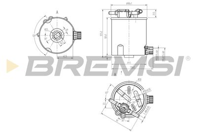 FE0782 BREMSI Топливный фильтр