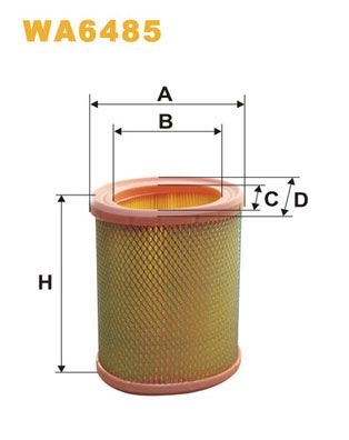 WA6485 WIX FILTERS Воздушный фильтр