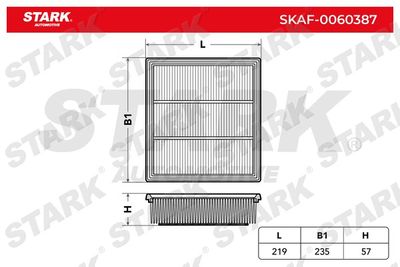 SKAF0060387 Stark Воздушный фильтр