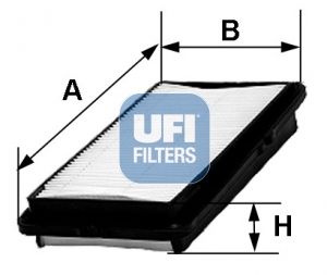 3024200 UFI Воздушный фильтр