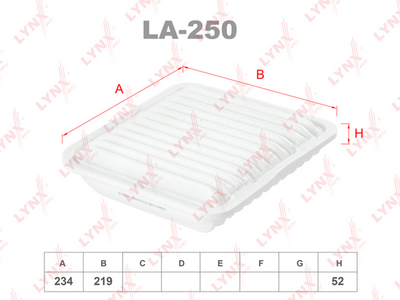 LA250 LYNXauto Воздушный фильтр
