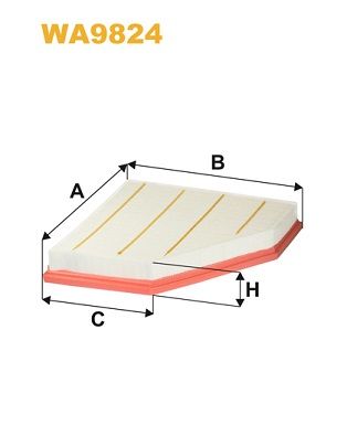 WA9824 WIX FILTERS Воздушный фильтр