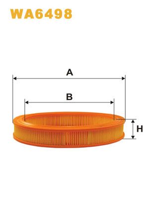 WA6498 WIX FILTERS Воздушный фильтр