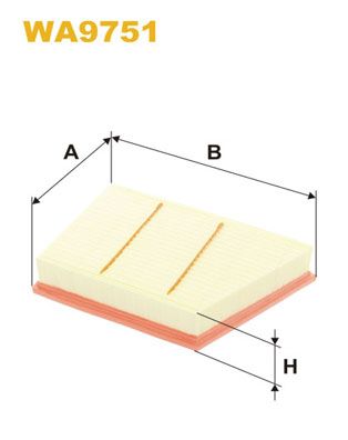 WA9751 WIX FILTERS Воздушный фильтр