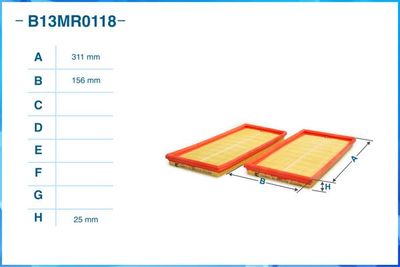 B13MR0118 CWORKS Воздушный фильтр