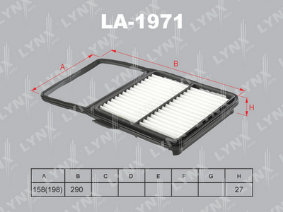 LA1971 LYNXauto Воздушный фильтр