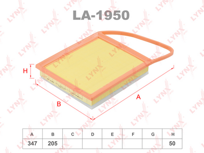 LA1950 LYNXauto Воздушный фильтр