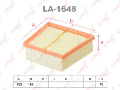 LA1648 LYNXauto Воздушный фильтр