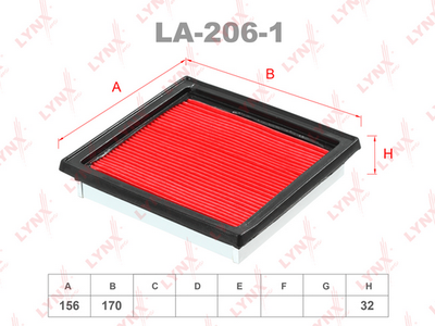 LA2061 LYNXauto Воздушный фильтр