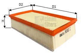 MA3496 CLEAN FILTERS Воздушный фильтр