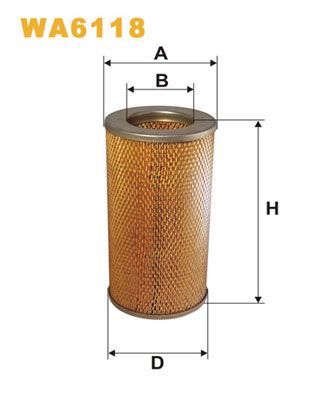 WA6118 WIX FILTERS Воздушный фильтр