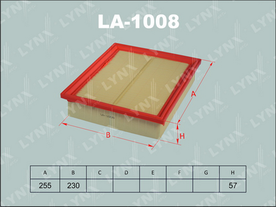 LA1008 LYNXauto Воздушный фильтр