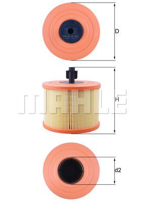 LX1035 KNECHT Воздушный фильтр