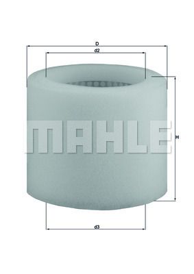 LX123 MAHLE Воздушный фильтр