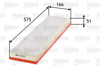 585067 VALEO Воздушный фильтр