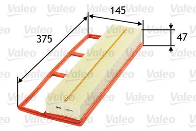 585075 VALEO Воздушный фильтр