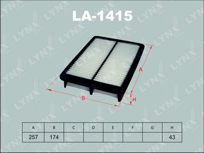 LA1415 LYNXauto Воздушный фильтр