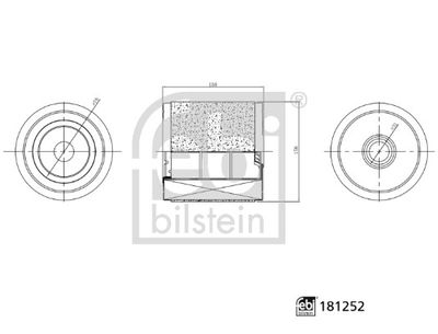 181252 FEBI BILSTEIN Воздушный фильтр