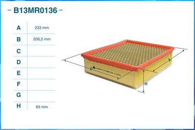 B13MR0136 CWORKS Воздушный фильтр