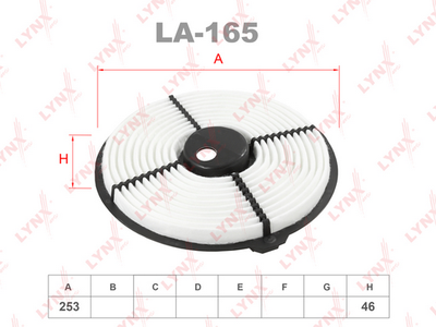 LA165 LYNXauto Воздушный фильтр