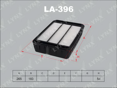 LA396 LYNXauto Воздушный фильтр