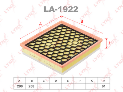 LA1922 LYNXauto Воздушный фильтр