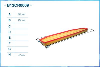 B13CR0009 CWORKS Воздушный фильтр