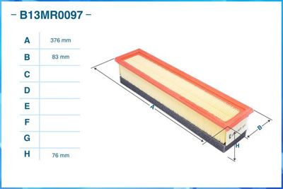 B13MR0097 CWORKS Воздушный фильтр