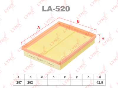LA520 LYNXauto Воздушный фильтр