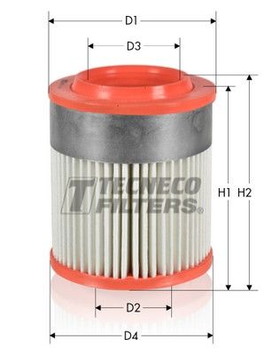 AR16521 TECNECO FILTERS Воздушный фильтр