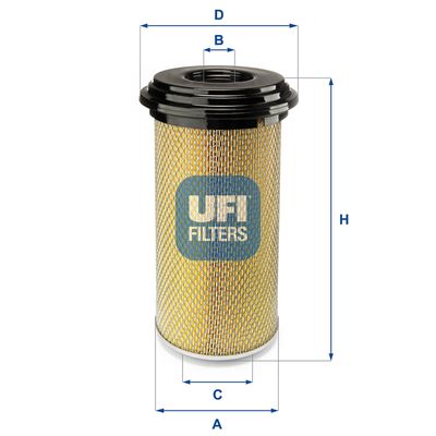 2788900 UFI Воздушный фильтр