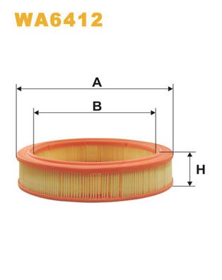 WA6412 WIX FILTERS Воздушный фильтр