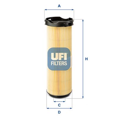27A5100 UFI Воздушный фильтр