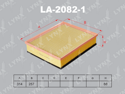 LA20821 LYNXauto Воздушный фильтр