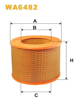 WA6482 WIX FILTERS Воздушный фильтр