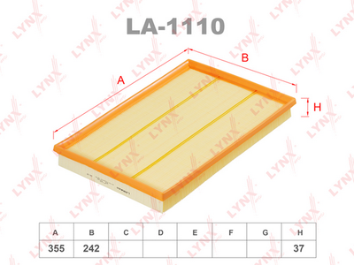 LA1110 LYNXauto Воздушный фильтр