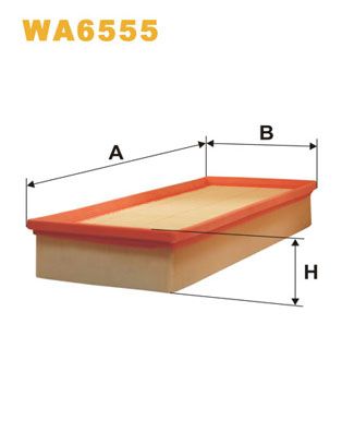 WA6555 WIX FILTERS Воздушный фильтр
