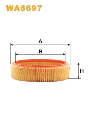 WA6697 WIX FILTERS Воздушный фильтр