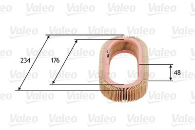 585628 VALEO Воздушный фильтр