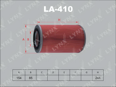LA410 LYNXauto Воздушный фильтр
