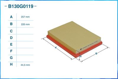 B130G0119 CWORKS Воздушный фильтр