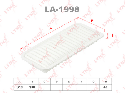 LA1998 LYNXauto Воздушный фильтр